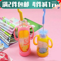 Two pieces of creative household with baby paste cleaning brush two sets of sponge baby washing bottle brush brush brush