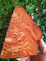 D586 Zambia blood sandalwood red wood small material handmade DIY handmade with the shape of a floral water wave texture