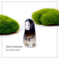 marimo happy seaweed ball creative mini plant Moss micro landscape ecological bottle DIY chincho no face man