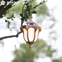 Solar Chandelia Super Bright Outdoor Waterproof Eu Style Hallway Aisle Courtyard Porch Stand Cool Pavilion Large Doorway Balcony Light