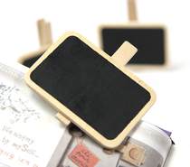 New grocery creative mini square writing price tag message small blackboard craft note clip recommended