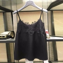 Product Brother new brand 2020 new summer wear black outside lace lace small camisole vest female