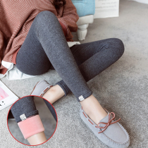 Pregnant women pants autumn and winter clothes plus velvet thickened pregnant womens cotton trousers 2021 New leggings outside wearing warm trousers