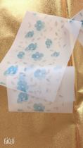 Blue theme wrapping paper orchid packaging plum theme pudding paper handmade soap decoration custom