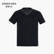 Mr. Adore 18SS Enjoy Silk Slip V Collar Short Sleeve Blouse NS12A751