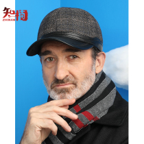 Old man hat male winter warm baseball cap middle-aged elderly man cap winter old man father grandfather hat