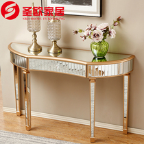 Mirror entrance table Storage table American entrance table Creative European entrance table Case postmodern foyer partition table