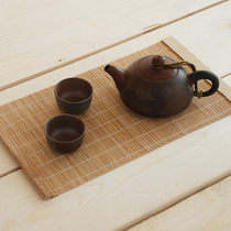 Kongfu tea with tea ceremony tea art spare parts bamboo mat tea mat tea curtain heat insulation mat bamboo mat bamboo mat bamboo mat bamboo mat
