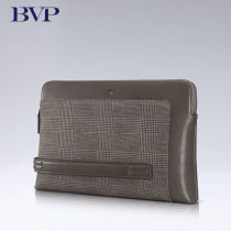  BVP leather handbag mens envelope bag mens first layer cowhide clutch casual large-capacity soft leather clutch tide