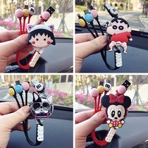 Car charger one drag three fast charge cute cartoon car cigarette lighter USB multi-function universal data cable