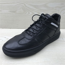 Cut code shoes special mens shoes leather first layer cowhide high-top shoes thick bottom handsome youth sports mens boots tide e28