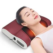 Massage pillow massager Multi-function electric heating aid to improve sleep Simulation human cervical spine low back massager