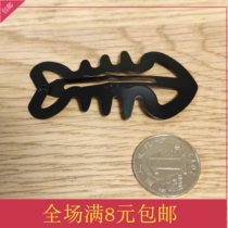 Frosted BB clip Large black hair clip fishbone frame hair ornaments Hair hair bangs clip word edge clip Broken hair top clip