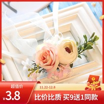 Bride wrist flower European simulation hand flower wedding gift bridesmaid sister group hand flower best man corsage Dance Dance