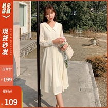 (Summer clearance) (spot second hair)Su Ben 2021 new medium-long design sense lace skirt
