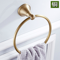 Special Price Toilet Fur Towel Rack Round Full Copper Towel Ring Bathroom Pure Copper Bath Towels Ring Bathroom Home Hardware Pendant