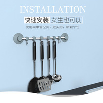 Kitchen adhesive hook rack non-perforated strong non-marking hook a row of toilet household wall hanger