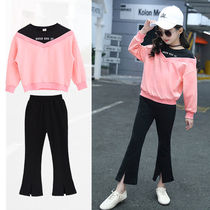 Childrens clothing girls autumn suit 2020 new childrens clothes female childrens sports two-piece fashion