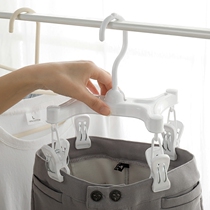 Japan LEC drying rack drying pants drying rack Household multi-purpose socks drying rack windproof non-slip pants clip