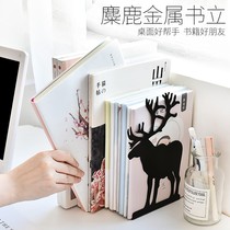 Creative metal book elk modeling book holder reading bookshelf reading bookshelf color reading bookshelf book by book stand