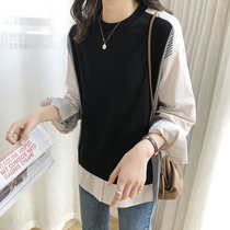 Breastfeeding clothes go out hot mom spring and autumn feeding clothes coat tide mom long short sleeve outside shirt cotton