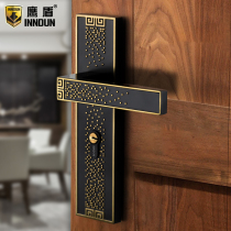 Eagle Shield new Chinese door lock indoor bedroom room door lock universal solid wood door lock handle silent household lock