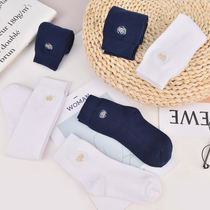 Mori tribe British Academy style embroidery mid-tube socks girlfriends calf socks thin 2021 new womens socks
