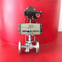Q641F-16P stainless steel pneumatic ball valve pneumatically cut off valve DN15 25 40 50 65 65 80100150