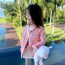 Baby Jacket Spring Autumn Womens Treasure Girl Jeans Outerwear 2021 New Pink Children Trendy Ocean Gas Jacket Blouse