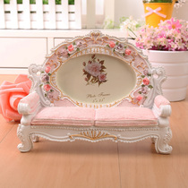 5 inch Korean rose pink sofa shape photo frame set-up studio wedding photo frame creative gift women ornaments
