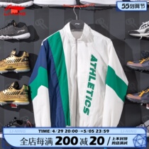 Li Ning jacket for men and women Spring and autumn new open-shirt standings Loose Tide Collider and Couple Couple Suits Collar Jacket