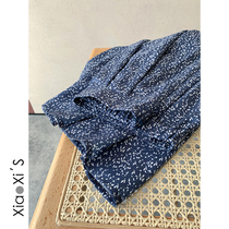 Xiao Xijia) floral chiffon skirt women 2021 spring and summer new high waist slim A long umbrella skirt