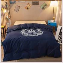Quilt cover quilt cover quilted quilted quilt with hood quilt Winter core single double winter detachable wash and cover pedalling with two quilt