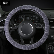 Foins new South Korean overhand winter universal female warm car to set cover short plush steering wheel in winter