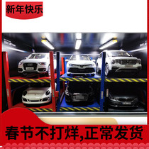 1 18 Repair model take-off and landing machine repair shop scene with car model special repair frame