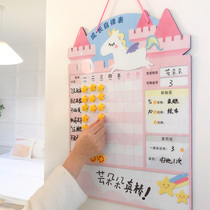 Child Growth Disciplined Watch Kid Reward Stickers Record Magnetic Nursery Baby Habit Develop Plan Home