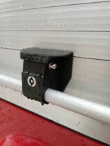 Fire truck shutter door rod base Fire truck shutter door Plastic accessories fastener with lock base