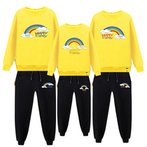 Rainbow Pro Costume Spring Autumn Clothing 2021 New Wave Whole Mother Women Dress A Three-Mouthed Ultra-Fire Sweater Suit