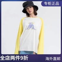 (official website spot) we11done 21SS new painted little monster round neck loose long-sleeved mens and womens T-shirts
