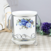 Bone porcelain chopsticks tube ceramic chopsticks creative Korean Tangshan Jane Ou bone porcelain kitchen supplies household drain kitchen