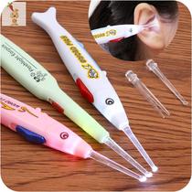 Ear digging spoon childrens buckle earwax earwax cleaning ear scoop ear spoon ear picking with lamp luminous ear spoon ear excavator