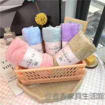 Weft-knitted high-density coral velvet towel multi-color absorbent thick double-sided flannel home textile towel