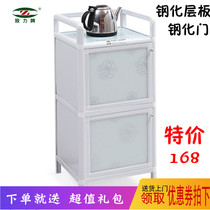 Simple living room thickened aluminum alloy cupboard cabinet wardrobe small lockers tempered glass bath waterproof side cabinet