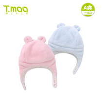 Rattan woodworking house baby hat autumn winter clip cotton warm styling hat male and female baby fisherman hat newborn baby cap