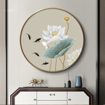 2021 new cross stitch living room handmade small pieces own thread embroidery lotus Chinese style embroidery living room full of embroidered lotus