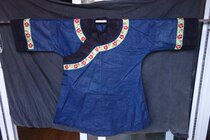 Hominin penthouse seeking to know the sound water group clothes cotton fabric waist circumference 118cm high 90cm sleeves 34 * 24cm b-20017