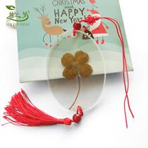 Clover specimen Chinese knot original Clover car hanging frame birthday Valentines Day gift confession creativity