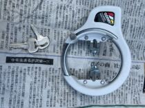 Japanese second-hand bicycle accessories original white car lock rare white horseshoe lock slider easy to use size See figure