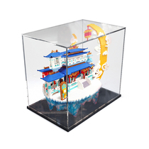 Acrylic display box for Guanghangong building block model dust cover storage box transparent particle model toy cover
