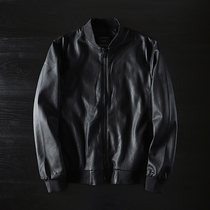 Foreign trade tail single mens ma1 bomber jacket slim Korean version of the leather tide export original single cut standard baseball uniform jacket